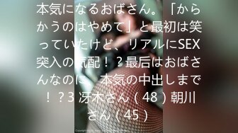 本気になるおばさん。「からかうのはやめて」と最初は笑っていたけど、リアルにSEX突入の気配！？最后はおばさんなのに、本気の中出しまで！？3 冴木さん（48）朝川さん（45）