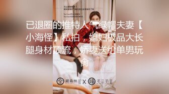 已退圈的推特人气绿帽夫妻【小海怪】私拍，媳妇极品大长腿身材顶流，娇妻送给单男玩肏