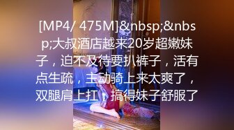 [MP4/ 475M]&nbsp;&nbsp;大叔酒店越来20岁超嫩妹子，迫不及待要扒裤子，活有点生疏，主动骑上来太爽了，双腿肩上扛，搞得妹子舒服了