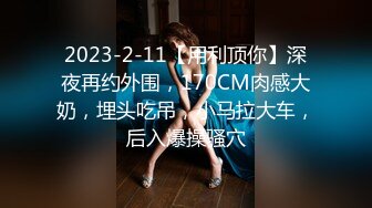 2023-2-11【用利顶你】深夜再约外围，170CM肉感大奶，埋头吃吊，小马拉大车，后入爆操骚穴