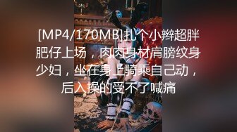 [MP4/170MB]扎个小辫超胖肥仔上场，肉肉身材肩膀纹身少妇，坐在身上骑乘自己动，后入操的受不了喊痛